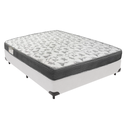 Ver imagem 1 de Cama Box Casal Branco e Colchão Iso 100 D33 Ortobom