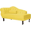 Ver imagem 1 de Sofá Chesterfield Elisabeth Divã 1,60m- Veludo Amarelo / decoração, sala, consultório, psicólogo