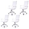 Kit Com 4 Cadeira Presidente Charles Eames Esteirinha Couro PU 11P - 1