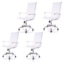Ver imagem 1 de Kit Com 4 Cadeira Presidente Charles Eames Esteirinha Couro PU 11P