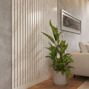 Ver imagem 2 de Kit 40 Placas Ripadas Efeito Mármore Calacatta Luxo Painel Decorativo 3d Modular