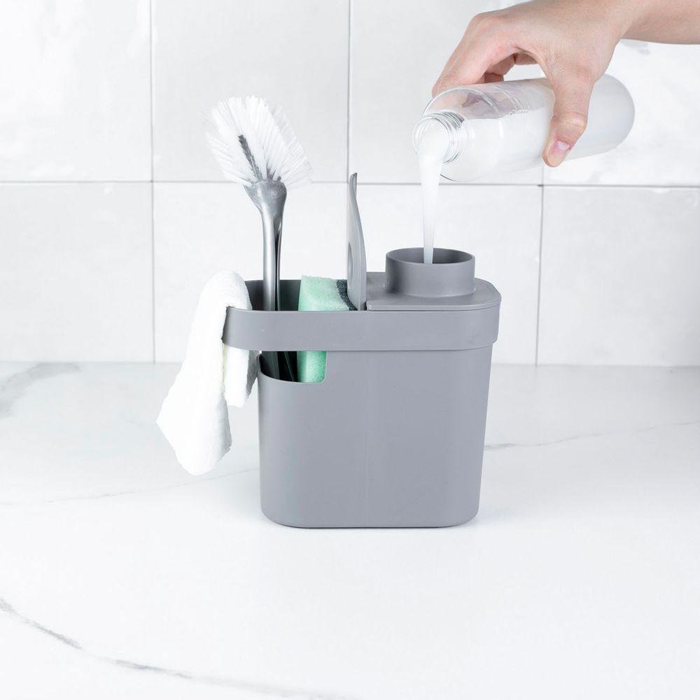 Dispenser para Detergente e Organizador de Pia Trium ou 650 Ml Cor:chumbo - 4