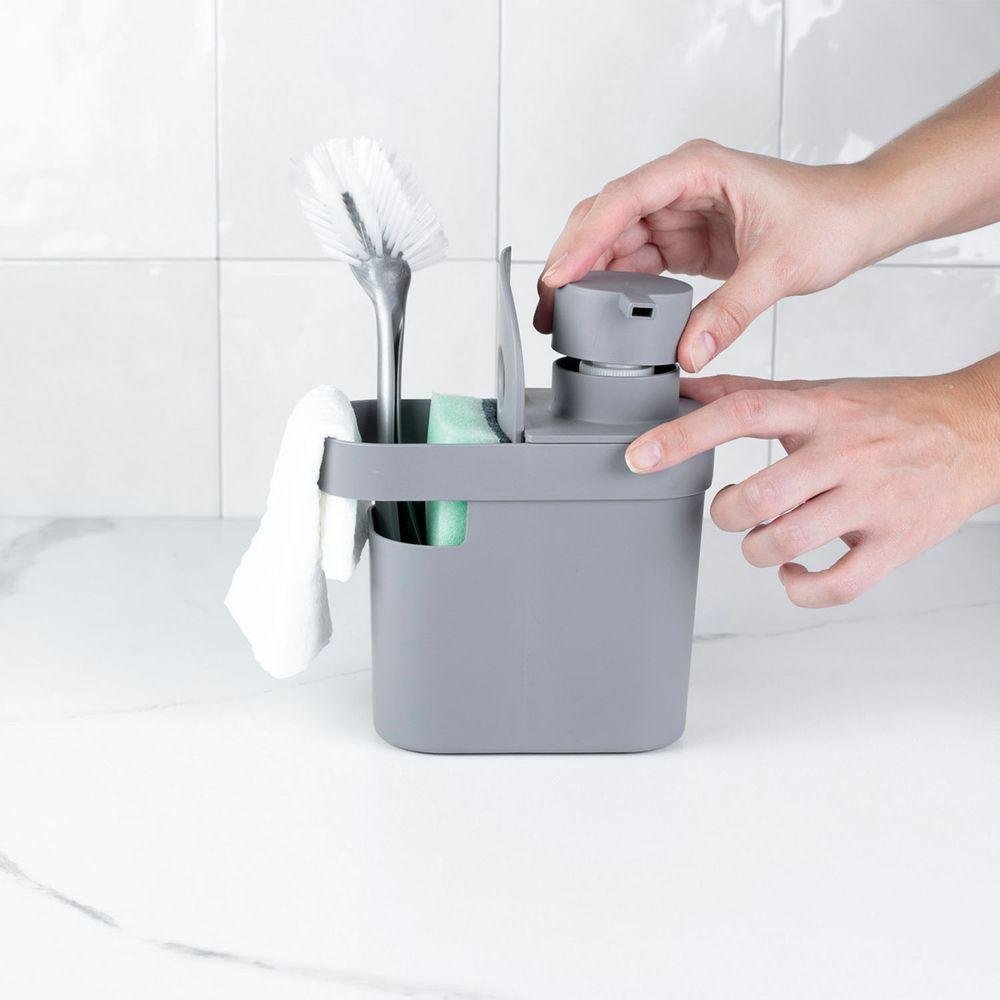 Dispenser para Detergente e Organizador de Pia Trium ou 650 Ml Cor:chumbo - 3