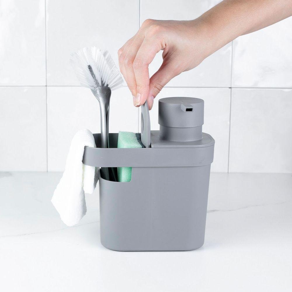 Dispenser para Detergente e Organizador de Pia Trium ou 650 Ml Cor:chumbo - 7