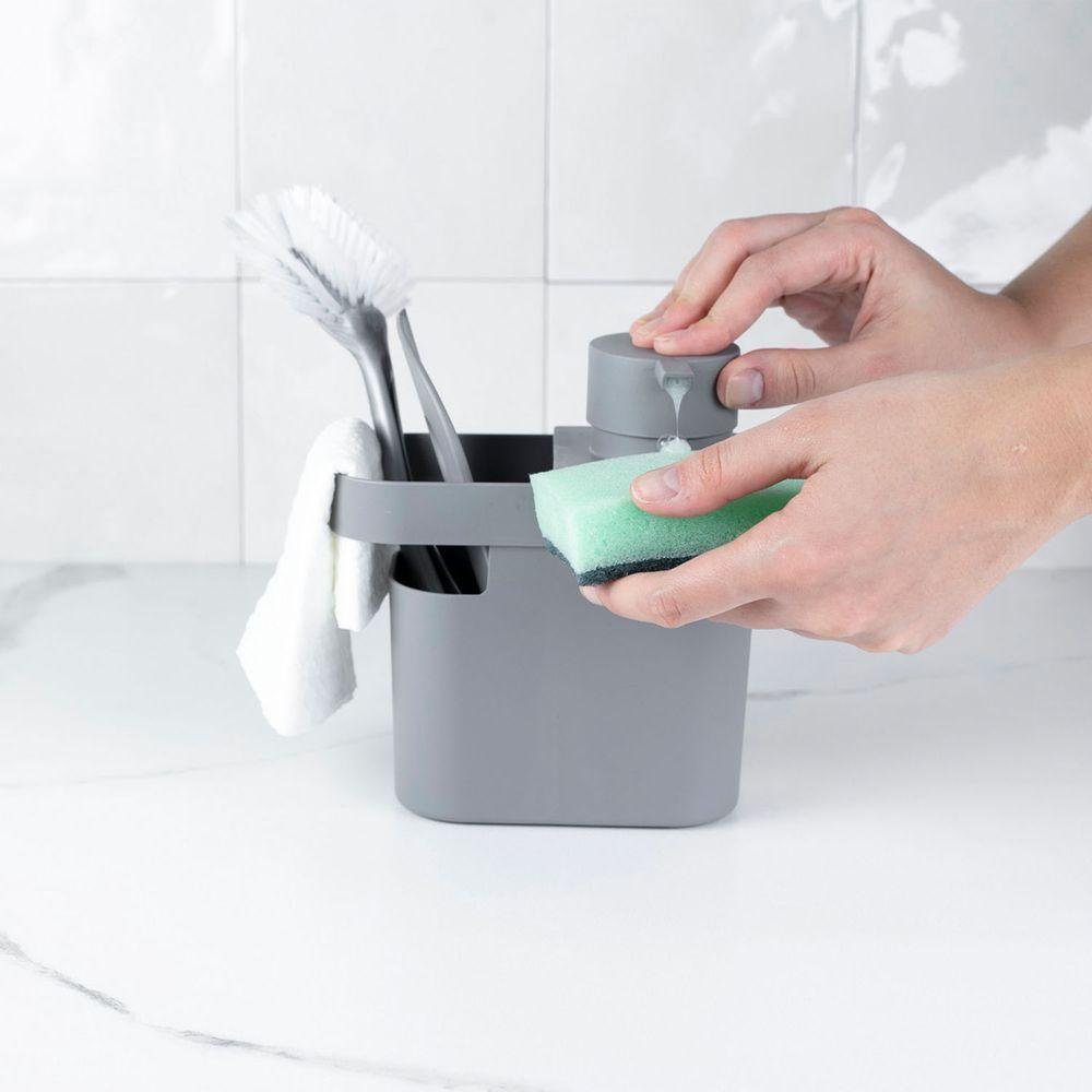 Dispenser para Detergente e Organizador de Pia Trium ou 650 Ml Cor:chumbo - 2