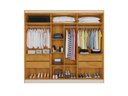 Ver imagem 2 de Guarda Roupa Oxford 6 Portas 4 Ripadas 4 Gavetas 100% MDF - peroba - MadeMarcs