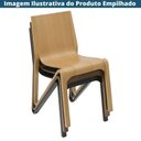 Ver imagem 5 de Kit 2 Cadeiras Empilhável Vermont Fratini 38 Cm (larg) Estrutura em Madeira Preto Multilaminada