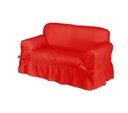 Ver imagem 1 de Capa de Sofá 2 Lugares Avulso Gorgurão Maquinetado: Vermelho