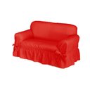 Ver imagem 1 de Capa de Sofá 2 Lugares Avulso Gorgurão Maquinetado: Vermelho