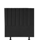 Ver imagem 2 de Kit Cabeceira e Calçadeira Baú Casal 140cm Cancun Courino Preto - D A DECOR