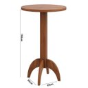Ver imagem 5 de Conjunto Bistrô com Mesa Alta e 3 Banquetas Altas Estofadas Miller Interiores