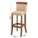 Ver imagem 3 de Conjunto Bistrô com Mesa Alta e 3 Banquetas Altas Estofadas Miller Interiores
