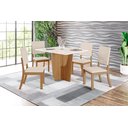 Ver imagem 3 de Mesa de Jantar Vertice 120 S/ Vidro Nature/off White - Henn