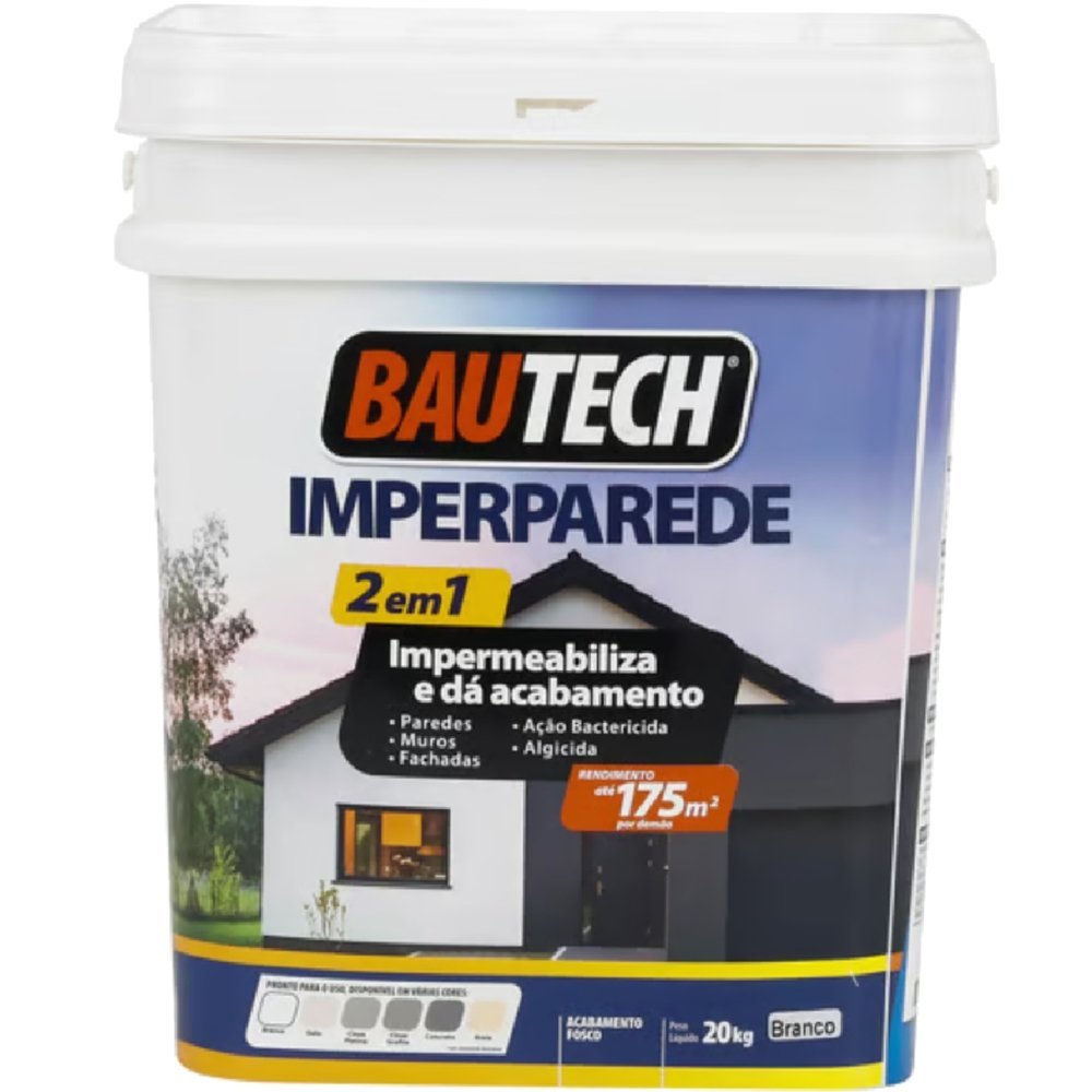 Tinta Acrílica Imperparede Branco Gelo 20kg - 21753 - BAUTECH