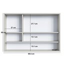 Ver imagem 4 de Espelheira Banheiro com 3 Portas e Nichos 88,4cm Multimóveis Crart-EPL001 Arenas