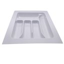 Ver mais imagens de Porta Talheres de Gaveta Organizador para Cozinha Branco 5 Divisórias Acabamento Moveis