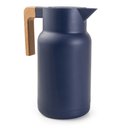 Ver imagem 3 de Garrafa Térmica Wood Fashion Azul 1l e Escova Limpeza Termopro