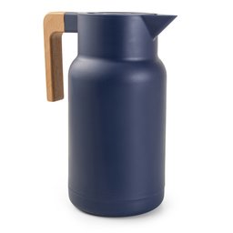 Garrafa Térmica Wood Fashion Azul 1l e Escova Limpeza Termopro - 3