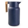 Garrafa Térmica Wood Fashion Azul 1l e Escova Limpeza Termopro - 3