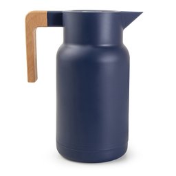 Garrafa Térmica Wood Fashion Azul 1l e Escova Limpeza Termopro - 2