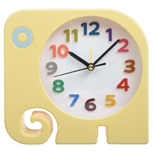 Relógio De Mesa Quarto Infantil Decorativo Elefante RE-05 E Amigold Amarelo