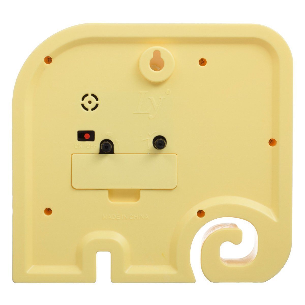 Relógio De Mesa Quarto Infantil Decorativo Elefante RE-05 E Amigold Amarelo - 3