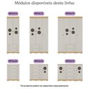 Ver imagem 7 de Quarto de Bebê Completo com Berço Americano 3 em 1 Sonho Multimóveis Mp4615 Madeirado/off White