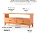 Ver imagem 4 de Rack para Tv 55 Polegadas e Mesa de Centro 100% Madeira Bella Carvalho Fosco
