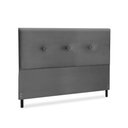 Ver imagem 2 de Cabeceira Estofados Solteiro Quarto 90cm Mariana Suede Cinza Madelina Decor