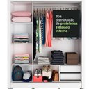 Ver imagem 7 de Guarda Roupa Casal Madesa Lyon 3 Portas de Correr 2 Gavetas com Pés - Branco/rustic