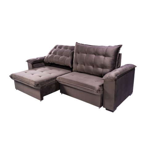 Sofá Duo Confort 2,5mts - Cinza