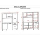 Ver imagem 4 de Cozinha Ferrara 6 Portas e 2 Gavetas Freijó Gris - Kits Paraná