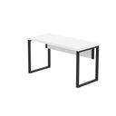 Ver imagem 5 de Mesa Escritório 1500x600x750mm M150-60pe40tub Branco-preto
