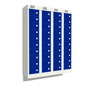 Armário em Aço para Celulares com 40 Portas -fixação na Parede - Nk 2707 Nilko Armários Preto