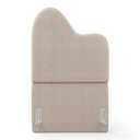 Ver imagem 5 de Cabeceira Orgânica Cama Box Solteiro Sea 90cm com Frame Bouclé Bege - Desk Design
