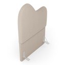 Ver imagem 7 de Cabeceira Orgânica Cama Box Solteiro Sea 90cm com Frame Bouclé Bege - Desk Design