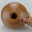 Ver imagem 6 de Vaso Decorativo de Madeira Natural 17x18x18cm Enfeite Sala Mesa Estante Aparador