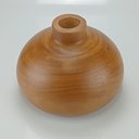 Ver mais imagens de Vaso Decorativo de Madeira Natural 17x18x18cm Enfeite Sala Mesa Estante Aparador