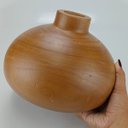 Ver imagem 7 de Vaso Decorativo de Madeira Natural 17x18x18cm Enfeite Sala Mesa Estante Aparador