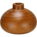 Ver imagem 1 de Vaso Decorativo de Madeira Natural 17x18x18cm Enfeite Sala Mesa Estante Aparador