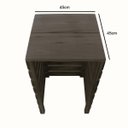 Ver imagem 4 de Capa Protetora Botijão de Gás de Cozinha em Madeira Maciça Cru com Suporte