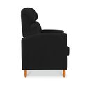 Ver imagem 5 de Poltrona Amamentação Reclinável Gisele - Poltrona Confortável para Leitura e Descanso - Preto