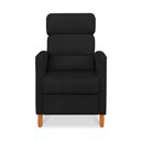 Ver imagem 4 de Poltrona Amamentação Reclinável Gisele - Poltrona Confortável para Leitura e Descanso - Preto