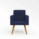 Ver imagem 2 de Poltrona Decorativa Nina Cadeira Escritório Recepção Azul Marinho