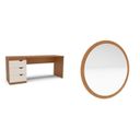 Ver imagem 2 de Penteadeira com Espelho Redondo Porto