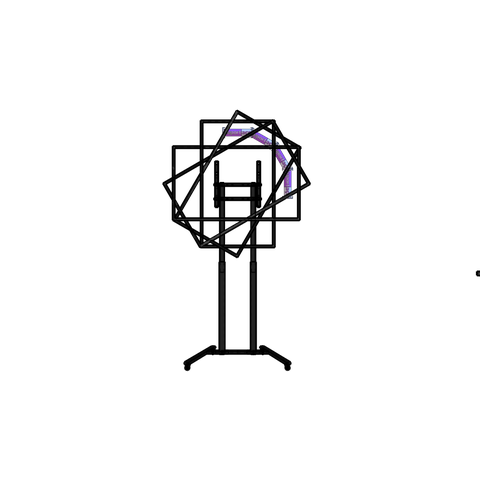 Suporte Tv Pedestal Rotativo 14 a 75 - Ped-11 Suportaço Paisagem/retrato