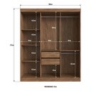 Ver imagem 4 de Guarda-Roupas Casal 6 Portas 180cm Multimóveis CR35262