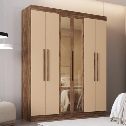 Guarda-Roupas Casal 6 Portas 180cm Multimóveis CR35262 