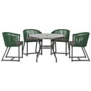 Ver imagem 1 de Mesa com 4 Cadeiras e Noronha Estofado 11 Trama Original Verde
