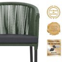 Ver imagem 3 de Mesa com 4 Cadeiras e Noronha Estofado 11 Trama Original Verde